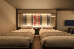 Suite＜淡炭～AWASUMI～＞和洋室ツイン60㎡＋温泉露天風呂