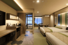 Junior Suite＜萌黄～MOEGI～＞和室ツイン40㎡＋温泉露天風呂