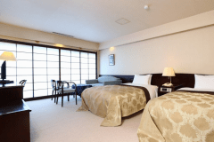 Twin Bedroom + Japanese-style Room／non-smoking