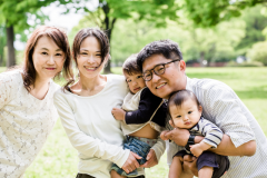 二世帯、三世帯で和気あいあいと♪