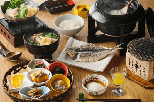 海沿い宿ならではの和朝食（一例）