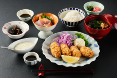 広島県産牡蠣フライ御膳