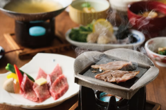 【峠下牛石焼き御膳】広島県が誇るブランド牛「峠下牛(たおした)」が楽しめる