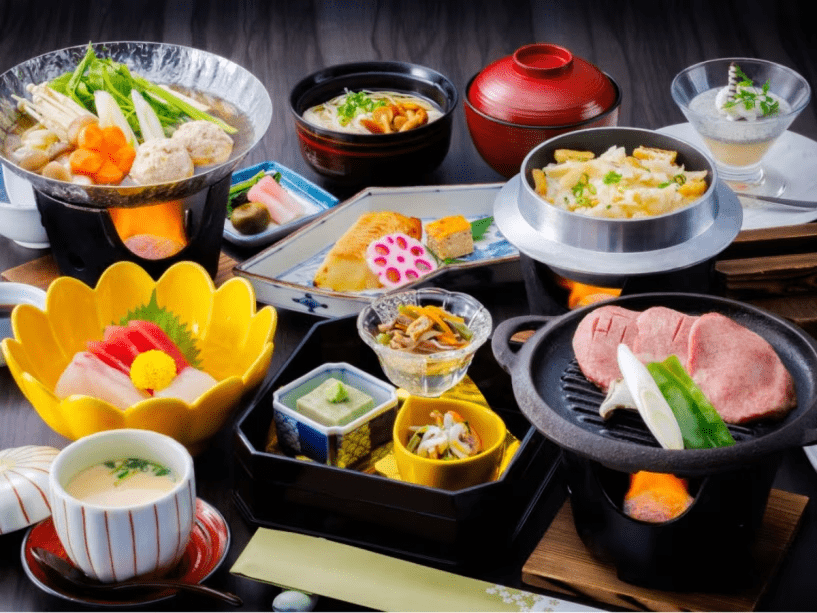 【ネット予約限定・12月～2月】仙台名物牛タン焼、鰈の西京焼きなど