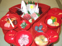 お食い初めお祝い膳一例
