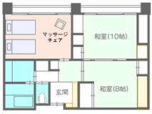 マッサージチェア付き和洋室