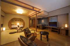 ■半露天風呂付き客室　八重旭