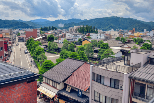 Twim room with Jinya view