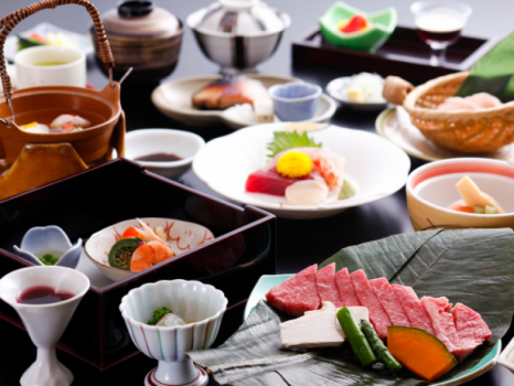 月替わり会席 イメージ（メイン／最上級A5等級飛騨牛ヒレ肉）