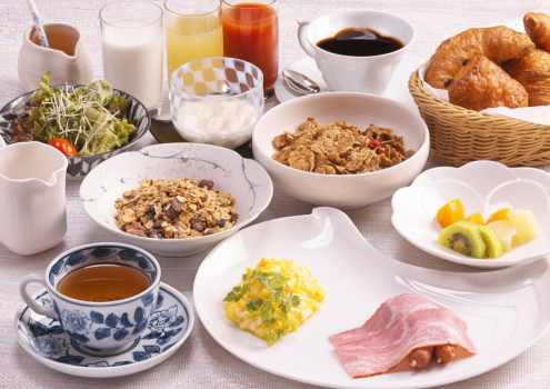 エレガントな洋朝食です。
