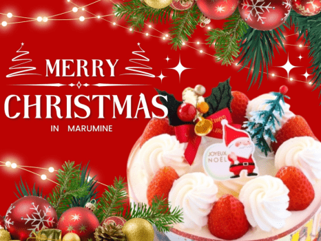 ＼Xmas限定企画／クリスマスを彩る【会津のお菓子屋さんがつくるX'masケーキ】付　旬の美食ビュッフェ