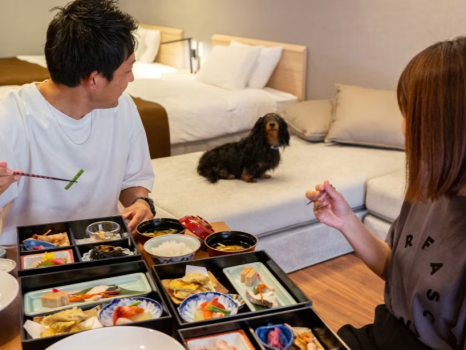 【愛犬と食事の時間を共に過ごす】お部屋食で愛犬とずっと一緒　お部屋食プラン♪【専用ドッグラン付き】】
