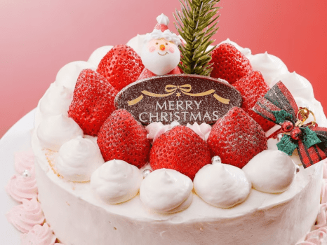 ＼Xmas限定企画／クリスマスを彩る【会津のお菓子屋さんがつくるX'masケーキ】付　旬の美食ビュッフェ