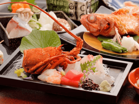 灯り彩る冬の饗宴【料理長特別会席】伊勢海老・吉次・福島牛を味わう≪個室確約≫
