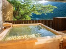 露天風呂付客室【和洋室・40平米】ツイン＋4畳半　《川音・渓谷ビュー》