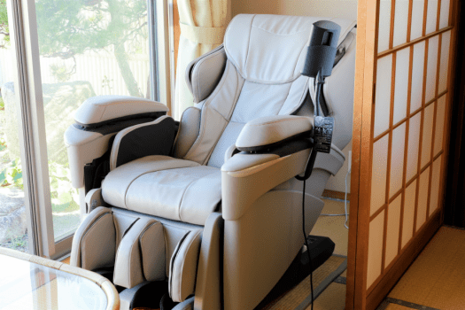 全客室にマッサージチェアを設置しております