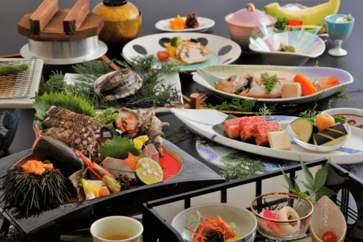 【お盆基本会席】山陰の高級食材をふんだんに取り入れた会席をご堪能いただけます