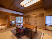 【禁煙】天然温泉半露天風呂付き客室「浮舟」：和室12帖＋和座ベッドルーム