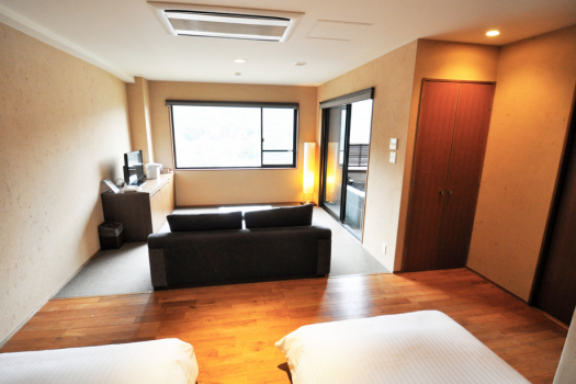 [Twin] With open-air hot spring bath/Free Wi-Fi