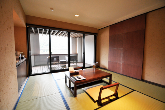[Japanese-Western room] With open-air hot spring bath/Free Wi-Fi available