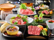 【飛騨牛会席 イメージ】『飛騨の銘牛』上質部位［ぶりすけ・ほほ肉・みすじ肉］を手軽に愉しめます