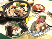 今夜は、山海の幸を鉄板焼きでジュウ・じゅう♪
