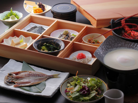 身体が元気になる湯宿の朝ごはん。炊き立てご飯で美味しく召し上がれ