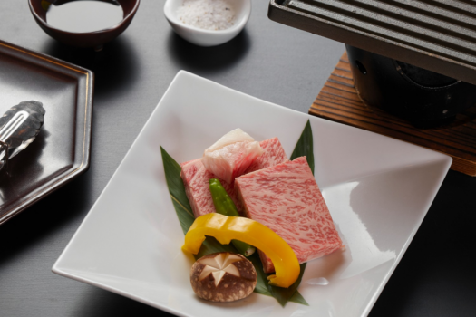 Kaiseki dinner with A5-Grade Hida Beef Steak (120g)