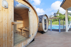 森林の香りに包まれながら、サウナをご利用いただけます。自然に癒されながら最高の「ととのう」体験を♪※冬季積雪により利用不可