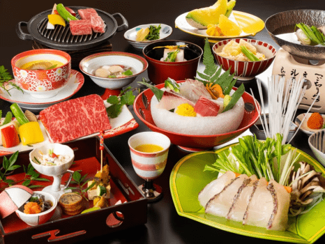 お夕食は料理長が腕を振るった道プリ旬菜会席♪当館一番人気の和会席です★