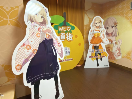 道後泉海ちゃんと一緒にはい、チーズ★フォトスポットもあり♪