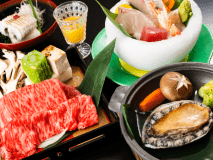 旨味たっぷりの牛肉、柔らかく豊かな食感の鮑!愛媛県産真鯛の鯛飯などこだわりの品々をご堪能ください♪ 旨味たっぷりの牛肉、柔らかく豊かな食感の鮑!愛媛県産真鯛の鯛飯などこだわりの品々をご堪能ください♪