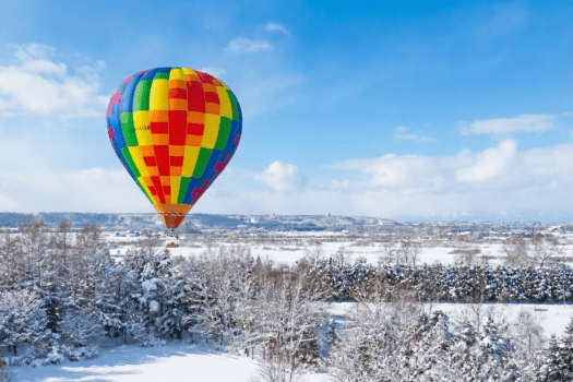 熱気球体験～冬