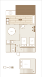 Villa C3 間取り図