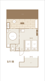Villa B,R 間取り図