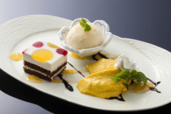 デザートプレートで、スイーツタイムをお楽しみください。