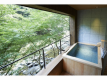 Guest room with open air bath