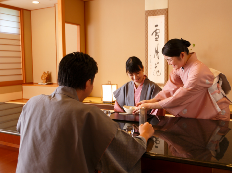 人目を気にせずゆっくり寛げる｢個室｣。