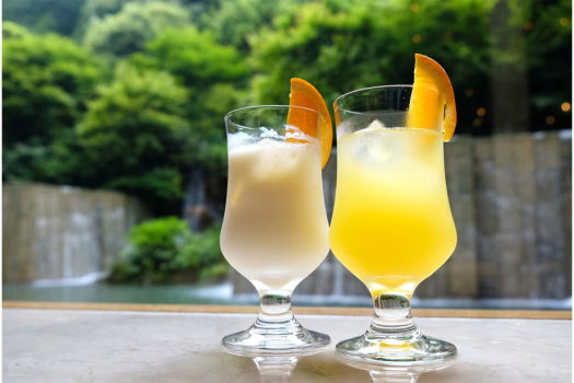 そぞろ歩きっぷ特典イメージ:クーポン1枚で1品サービスなど、長門湯本温泉にある10か所を超える加盟店でご利用いただけます。