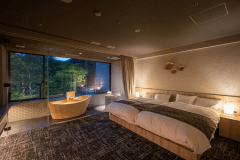 【禁煙】おしどりの池を望む【自家源泉半露天風呂付き客室】ツイン（幸緑）