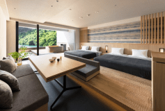 露天風呂付客室翠色