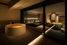 露天風呂付客室翠色