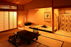 【貴賓室】東の間：和室＋洋室＋茶室＋自家源泉檜半露天風呂）【禁煙】