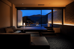 【禁煙】おしどりの池を望む【自家源泉露天風呂付き客室】和室＋ツインベット+ソファー（茉莉花）