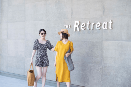 わくわくしながら、リトリートに到着♪