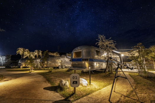 グランピングから見える星空