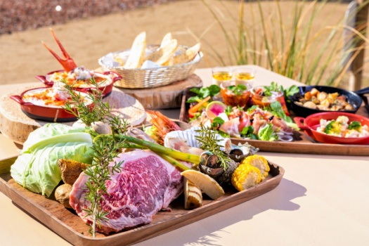 九州国産牛サーロインプラン
【朝夕2食付】贅沢なグランピング体験をフレンチシェフが極上BBQ（九州国産サーロイン）で贅沢に演出☆写真はイメージ