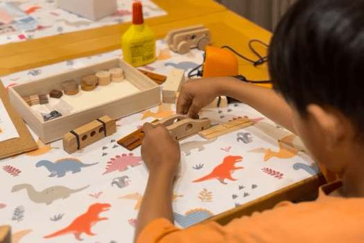 木工体験の風景