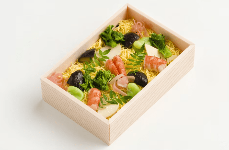 【3月・4月限定】お部屋でご夕食　小布施堂本店「春菜寿司」テイクアウトプラン