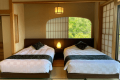 【松島湾ビュー】空と海の狭間に浮かぶ「角部屋：2階ツイン」